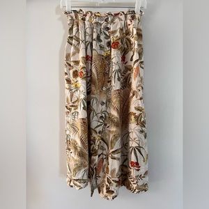 Button Down Midi Length Skirt